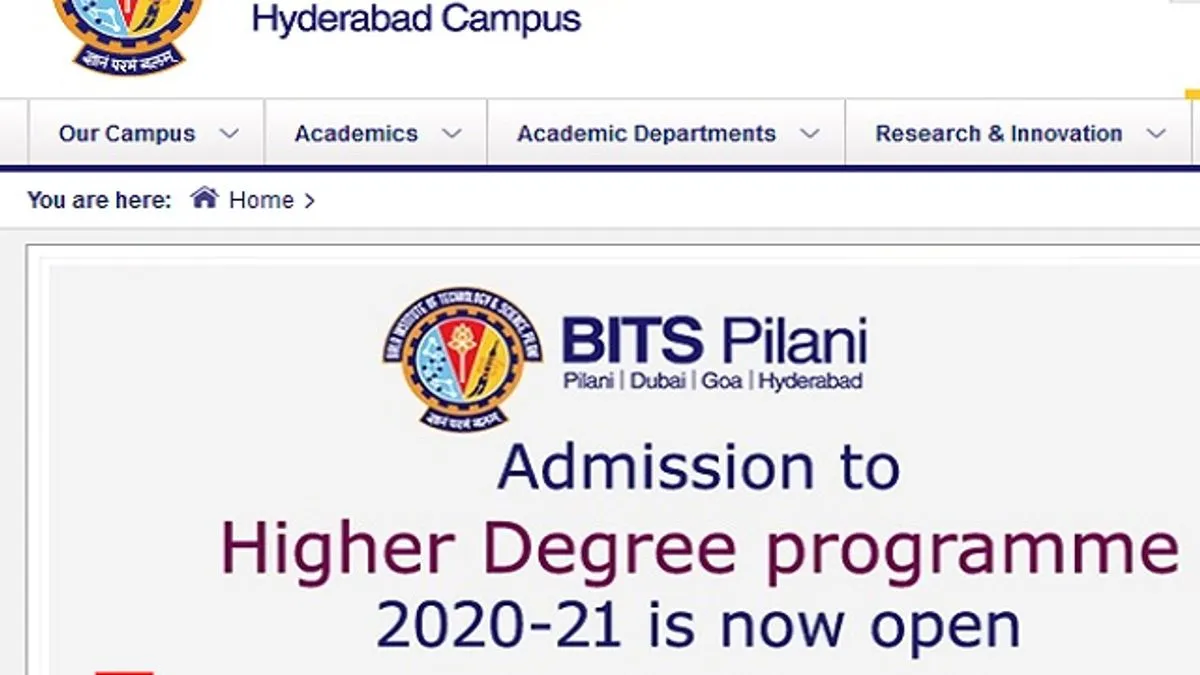 Hindi -BITS, Pilani Recruitment 2020: Apply For Junior Research Fellow ...